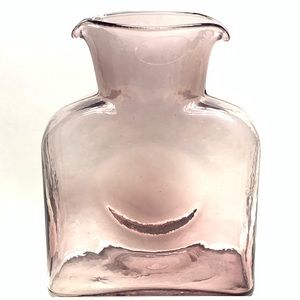 2004 Blenko Purple Glass Double Spouted Decanter